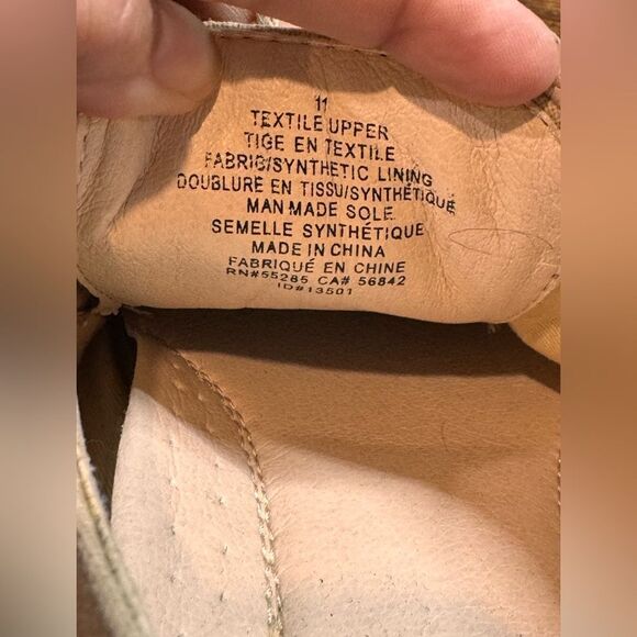 Express‎ Light Tan Linen Feel Oxfords Size 11 main image 9